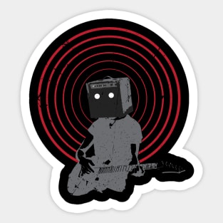 Cool Guitarist - Rock Guitar Player - Guitar Player Sticker